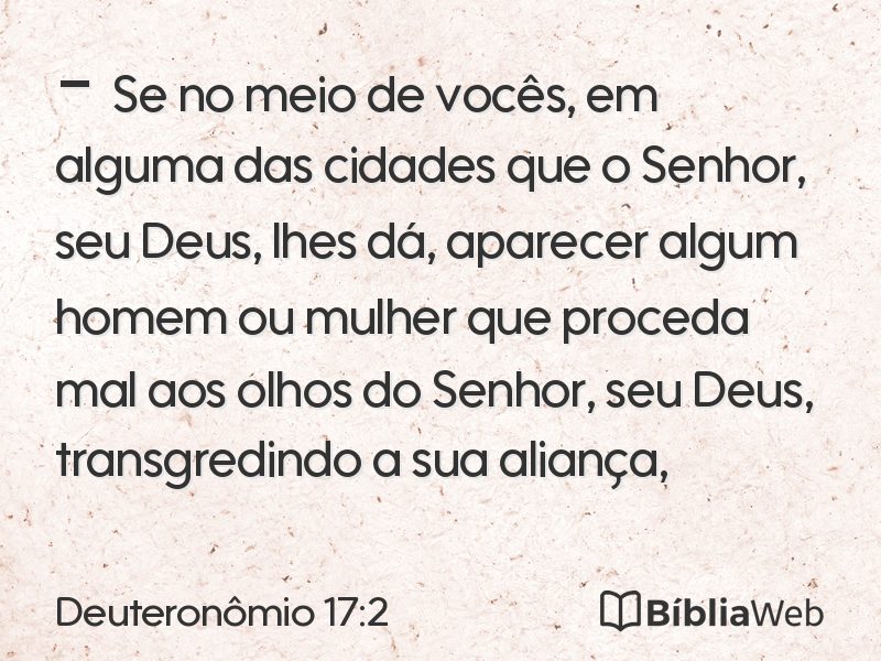Deuteronômio 17:2 em imagem para compartilhar