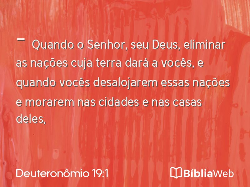 Deuteronômio 19:1 em imagem para compartilhar