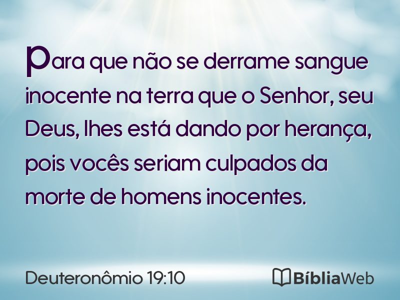 Deuteronômio 19:10 em imagem para compartilhar