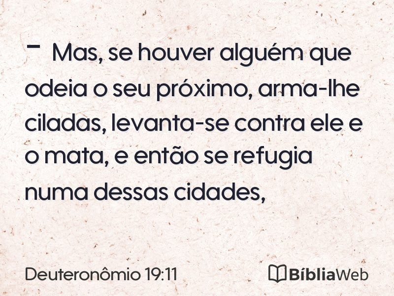 Deuteronômio 19:11 em imagem para compartilhar