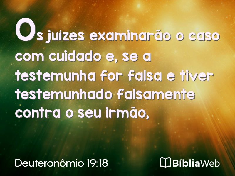 Deuteronômio 19:18 em imagem para compartilhar