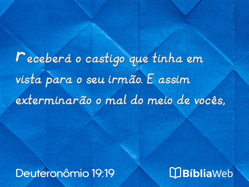 Deuteronômio 19:19 em imagem para compartilhar