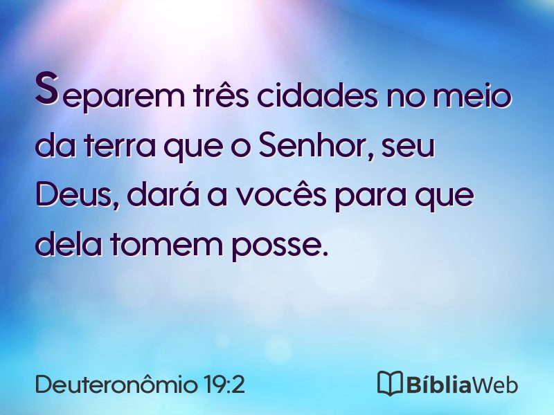 Deuteronômio 19:2 em imagem para compartilhar