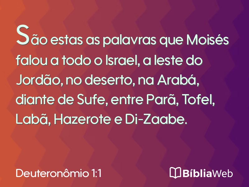 Deuteronômio 1:1 em imagem para compartilhar