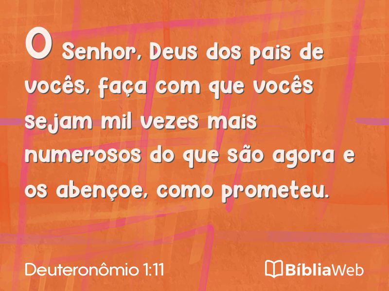 Deuteronômio 1:11 em imagem para compartilhar