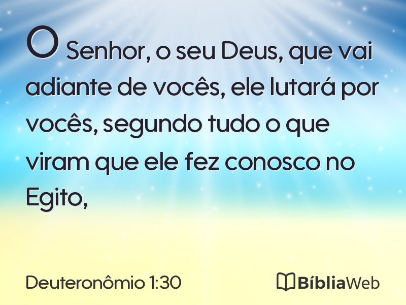 Deuteronômio 1:30 em imagem para compartilhar