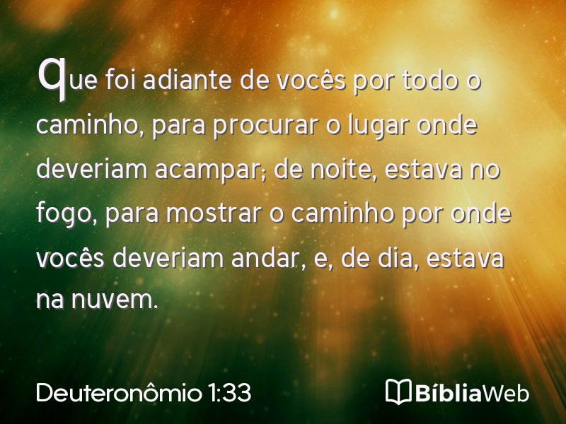 Deuteronômio 1:33 em imagem para compartilhar