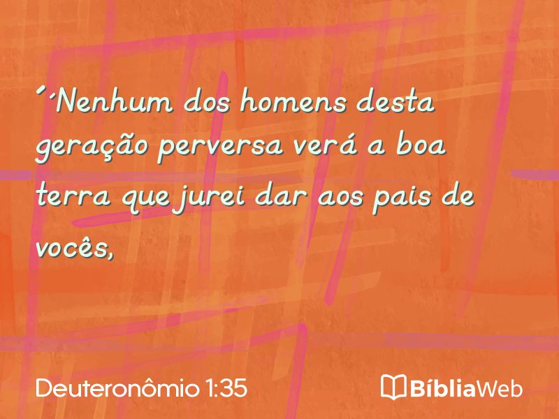 Deuteronômio 1:35 em imagem para compartilhar