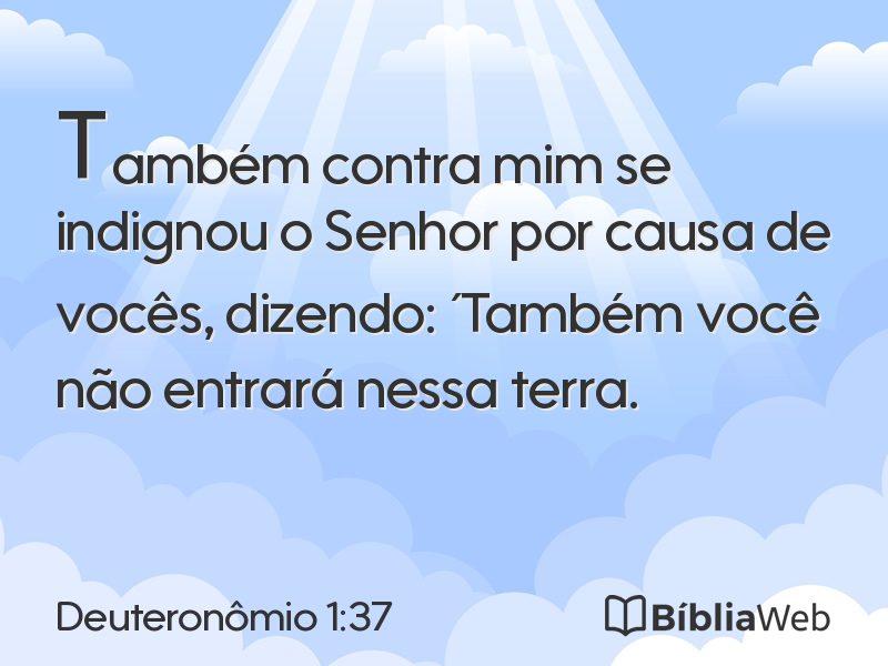 Deuteronômio 1:37 em imagem para compartilhar