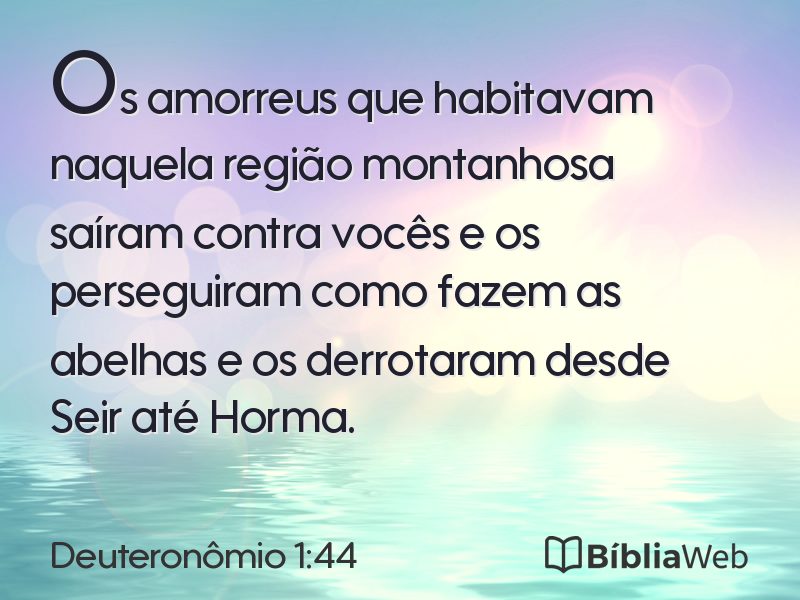 Deuteronômio 1:44 em imagem para compartilhar