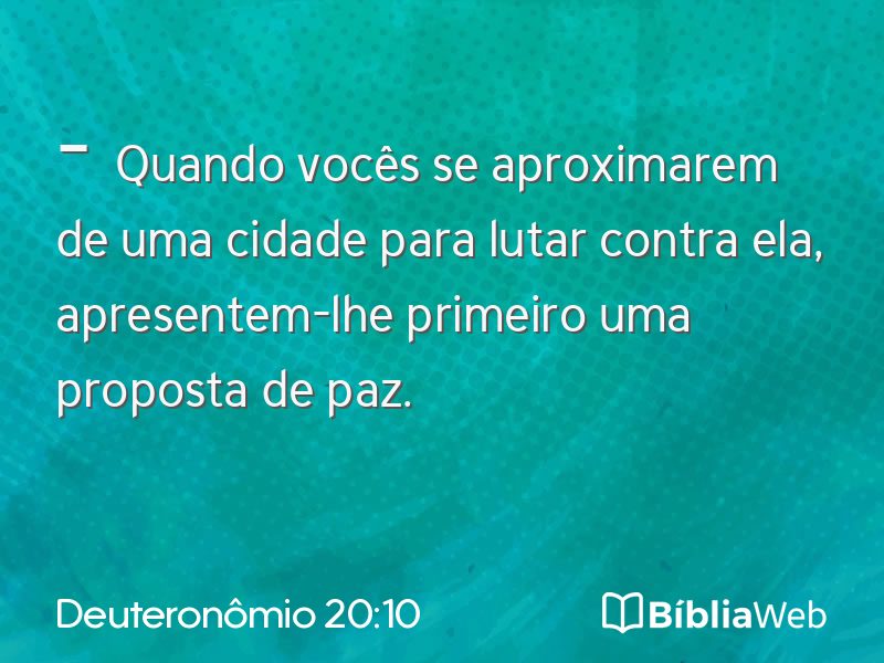 Deuteronômio 20:10 em imagem para compartilhar