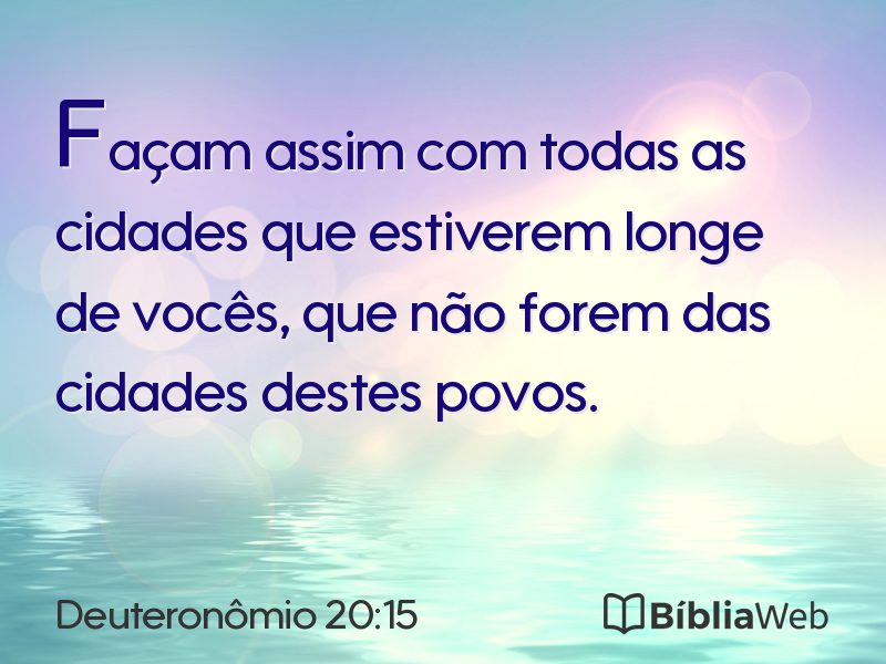 Deuteronômio 20:15 em imagem para compartilhar