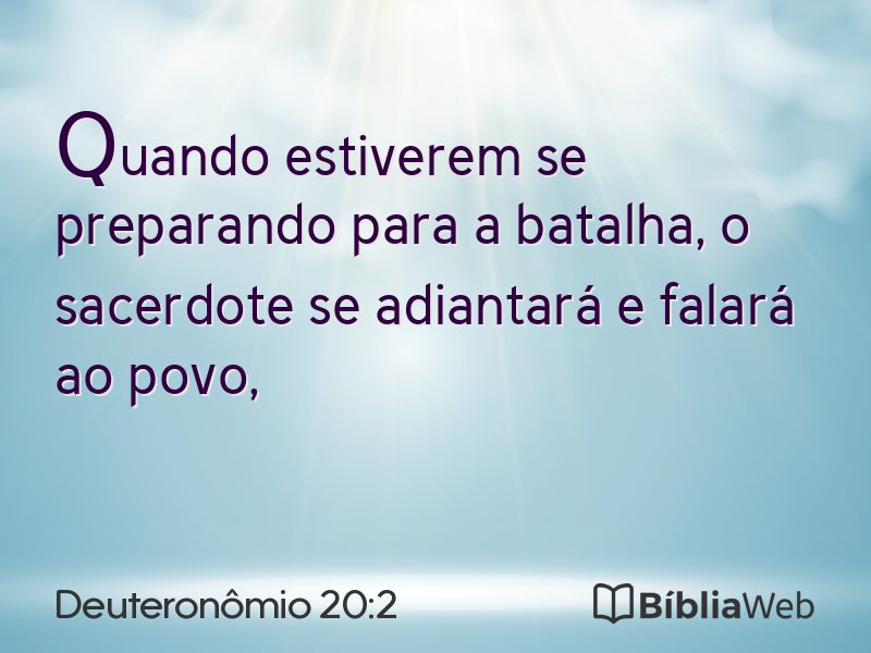 Deuteronômio 20:2 em imagem para compartilhar
