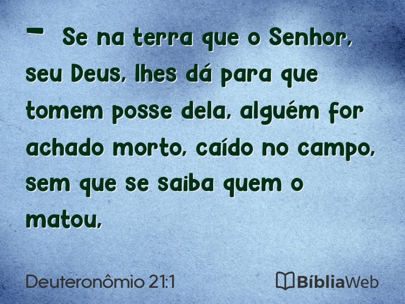 Deuteronômio 21:1 em imagem para compartilhar