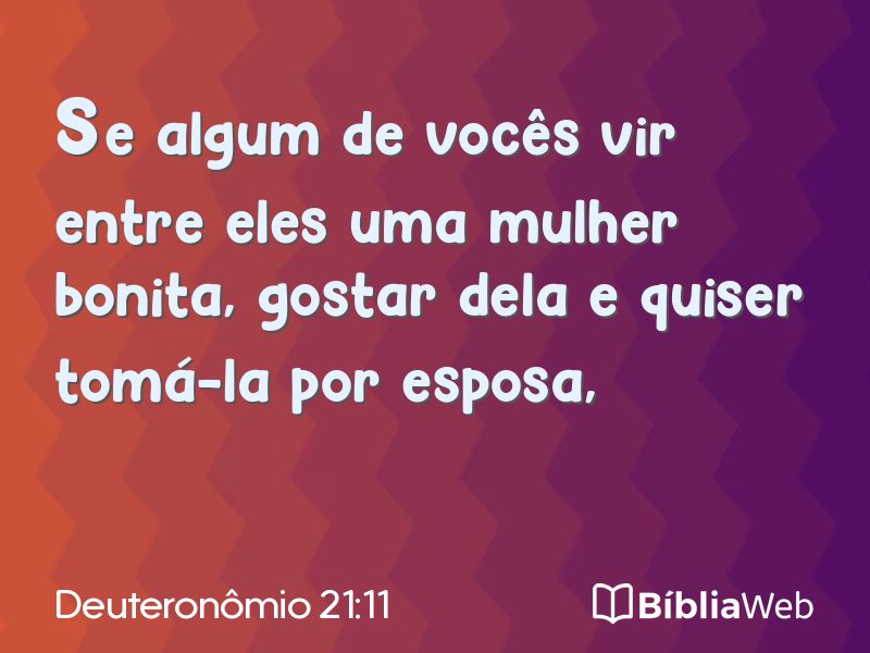 Deuteronômio 21:11 em imagem para compartilhar