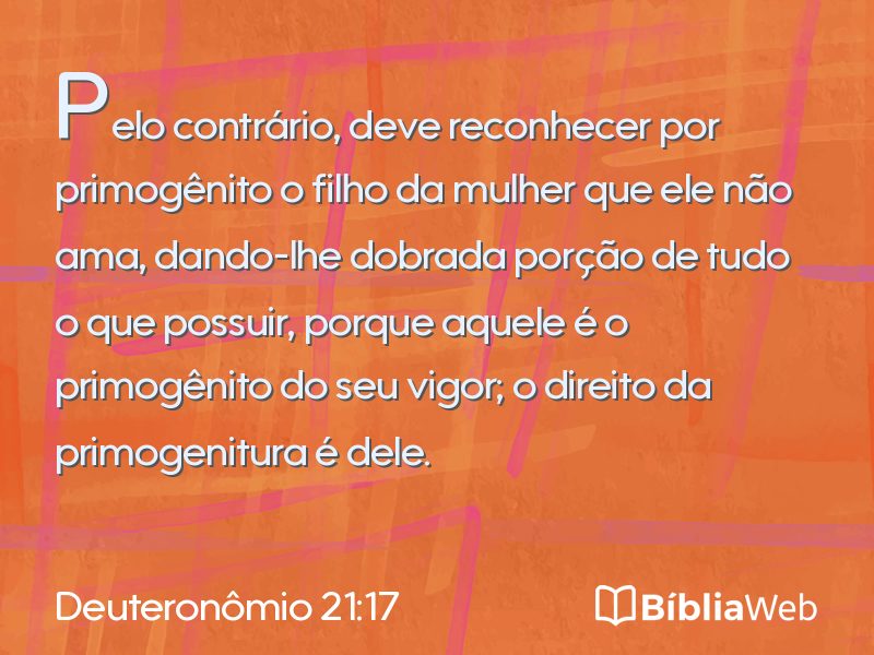 Deuteronômio 21:17 em imagem para compartilhar