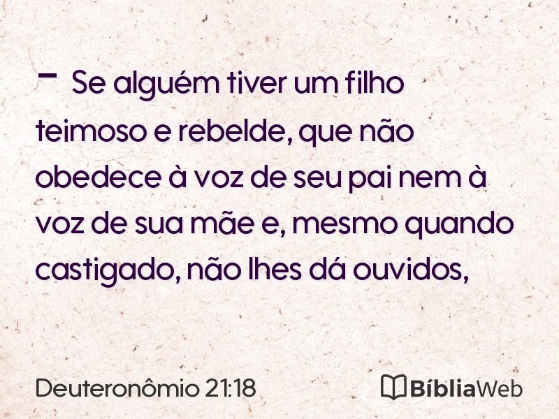 Deuteronômio 21:18 em imagem para compartilhar