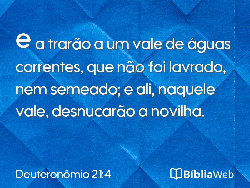 Deuteronômio 21:4 em imagem para compartilhar