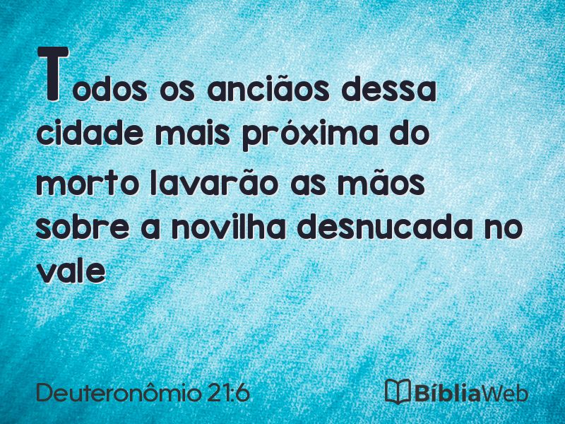 Deuteronômio 21:6 em imagem para compartilhar