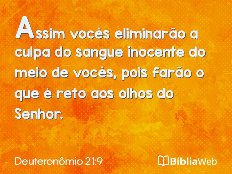 Deuteronômio 21:9 em imagem para compartilhar