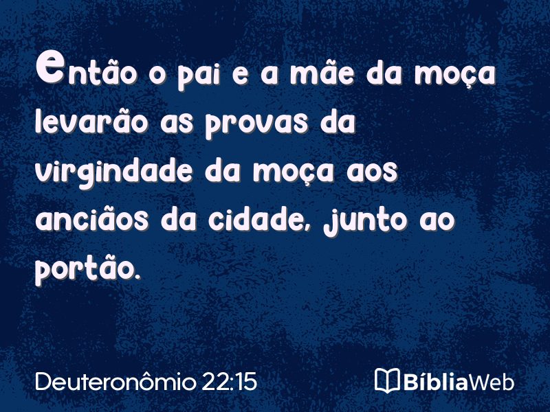 Deuteronômio 22:15 em imagem para compartilhar