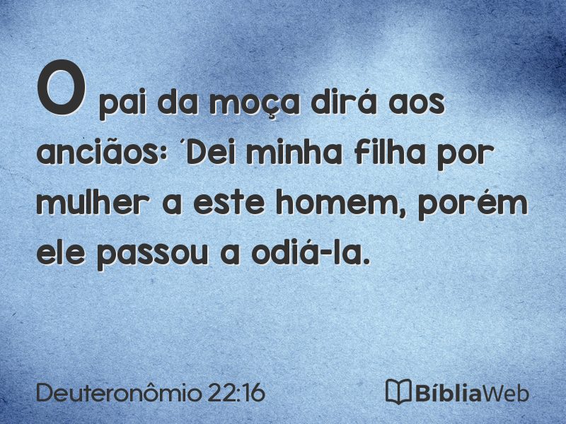 Deuteronômio 22:16 em imagem para compartilhar