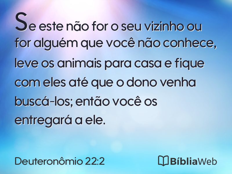 Deuteronômio 22:2 em imagem para compartilhar