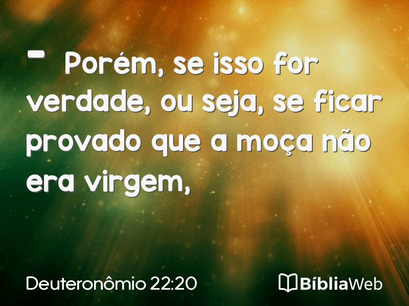 Deuteronômio 22:20 em imagem para compartilhar