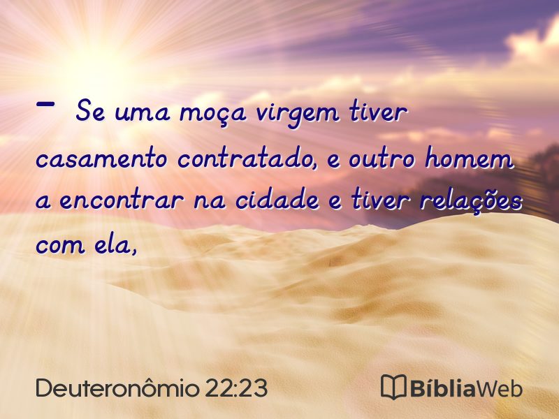 Deuteronômio 22:23 em imagem para compartilhar