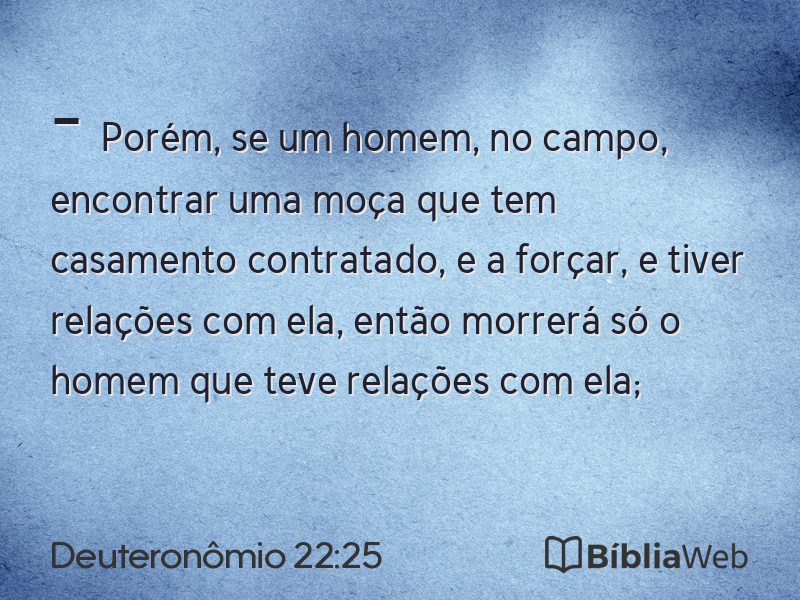 Deuteronômio 22:25 em imagem para compartilhar
