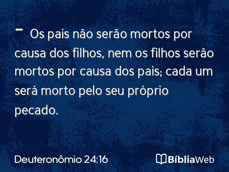 Deuteronômio 24:16 em imagem para compartilhar