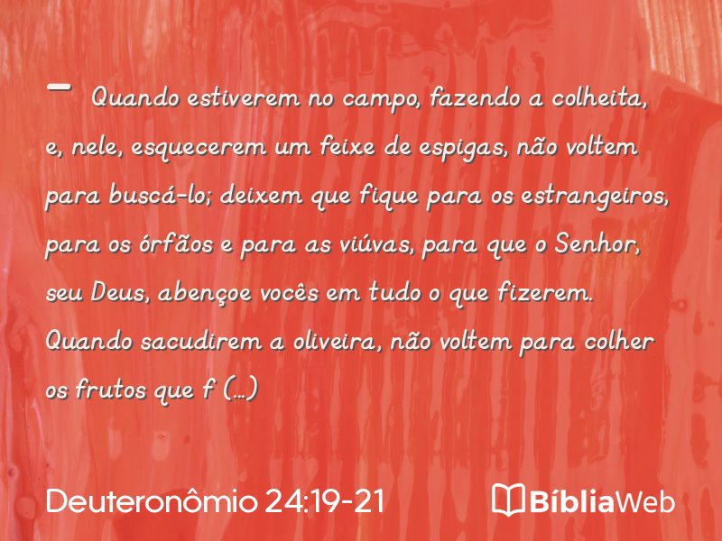Deuteronômio 24:19-21 em imagem para compartilhar