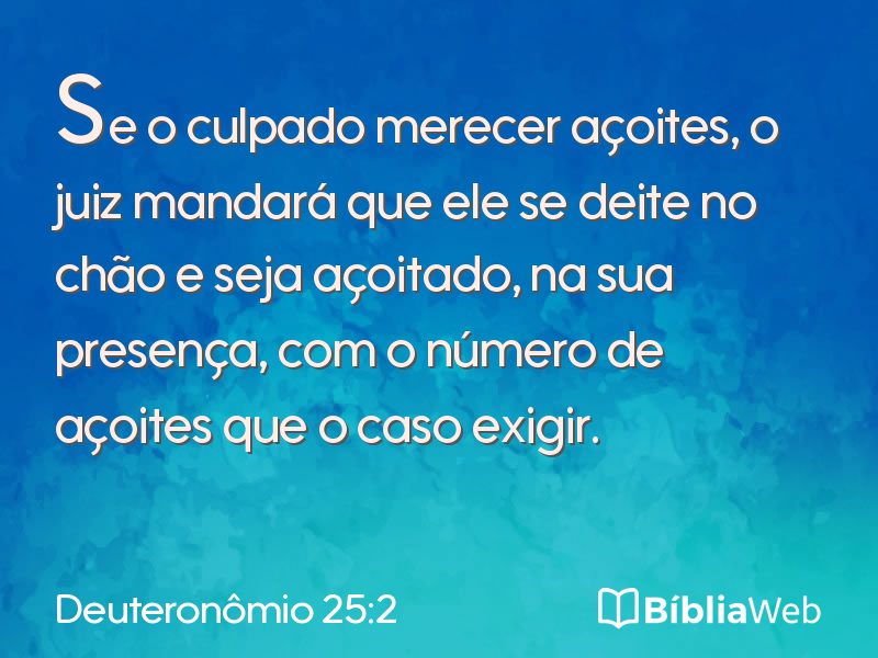 Deuteronômio 25:2 em imagem para compartilhar