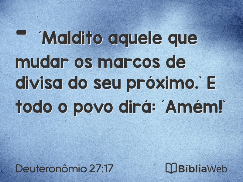 Deuteronômio 27:17 em imagem para compartilhar