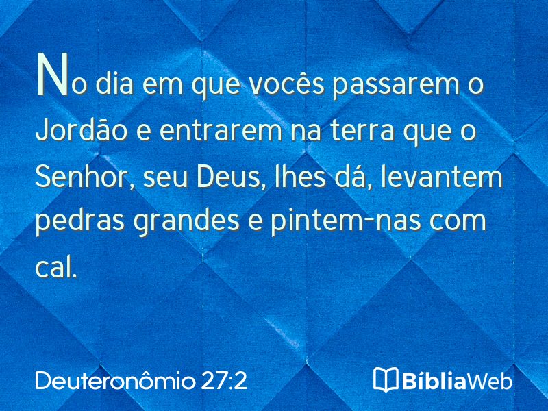 Deuteronômio 27:2 em imagem para compartilhar