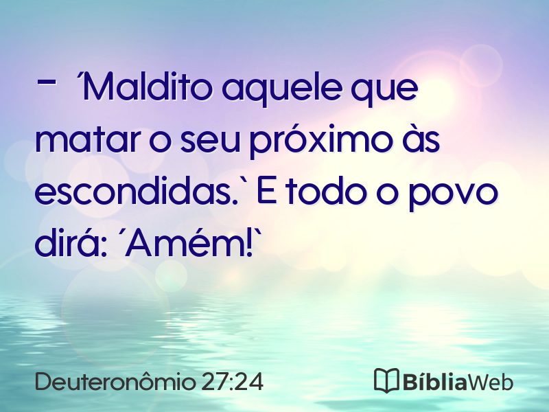 Deuteronômio 27:24 em imagem para compartilhar