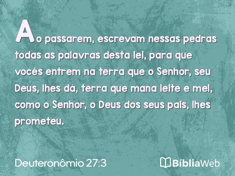 Deuteronômio 27:3 em imagem para compartilhar