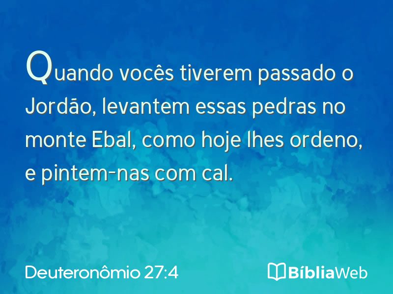 Deuteronômio 27:4 em imagem para compartilhar