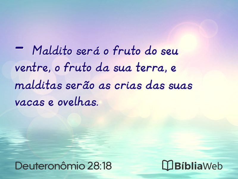 Deuteronômio 28:18 em imagem para compartilhar