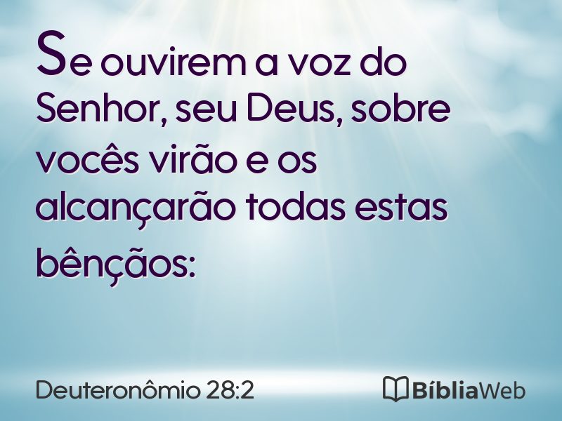 Deuteronômio 28:2 em imagem para compartilhar