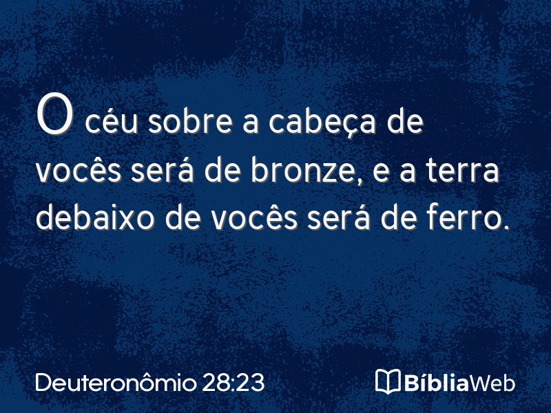 Deuteronômio 28:23 em imagem para compartilhar
