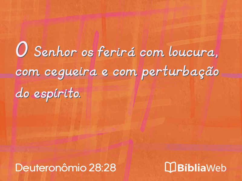 Deuteronômio 28:28 em imagem para compartilhar