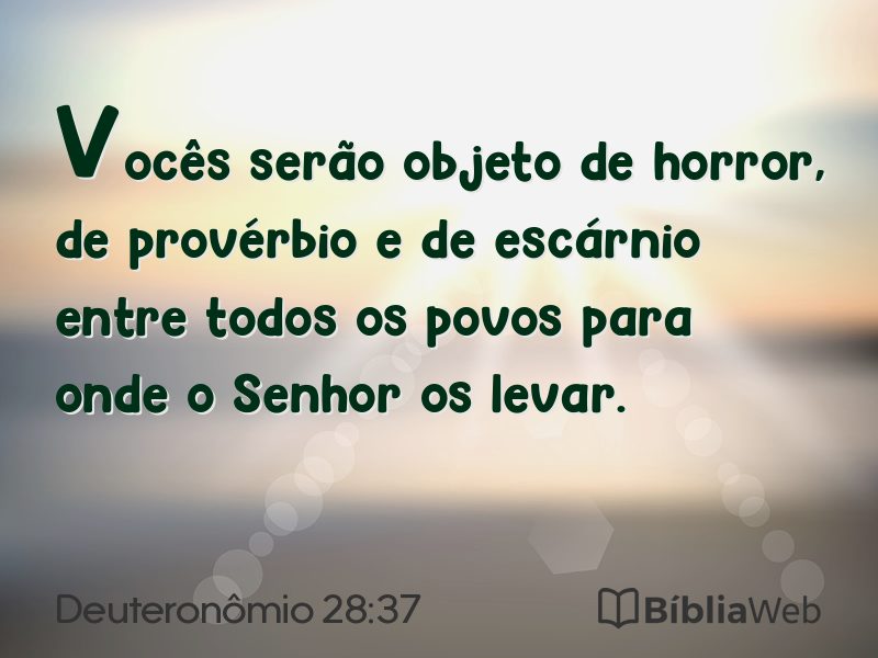 Deuteronômio 28:37 em imagem para compartilhar