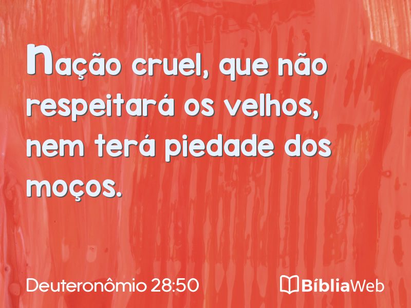 Deuteronômio 28:50 em imagem para compartilhar