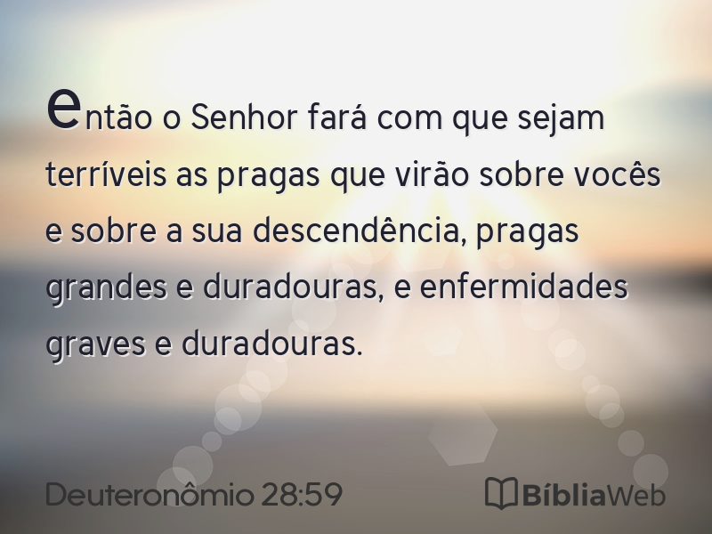 Deuteronômio 28:59 em imagem para compartilhar