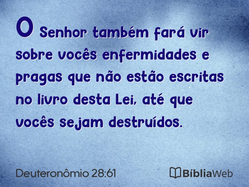 Deuteronômio 28:61 em imagem para compartilhar