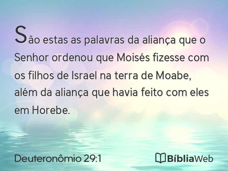 Deuteronômio 29:1 em imagem para compartilhar