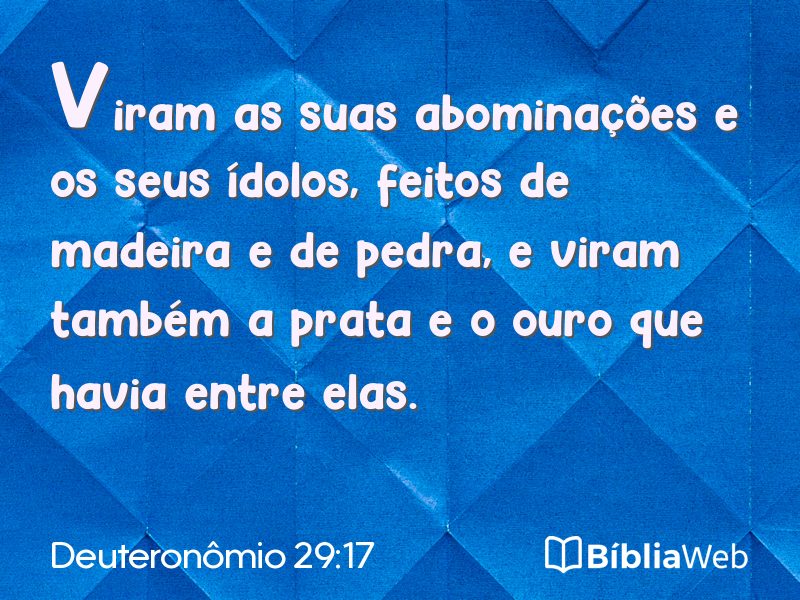 Deuteronômio 29:17 em imagem para compartilhar