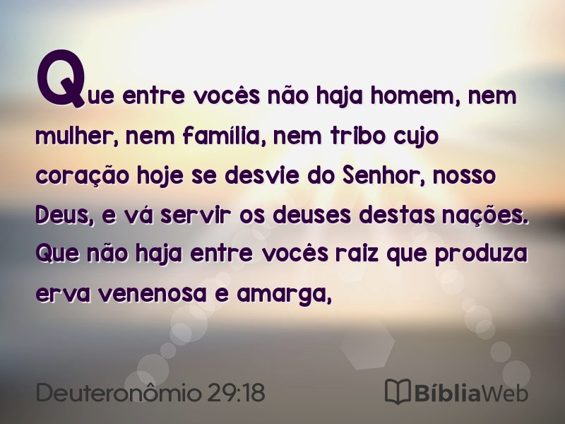 Deuteronômio 29:18 em imagem para compartilhar