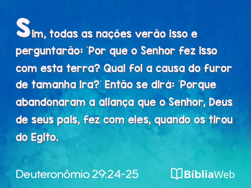 Deuteronômio 29:24-25 em imagem para compartilhar